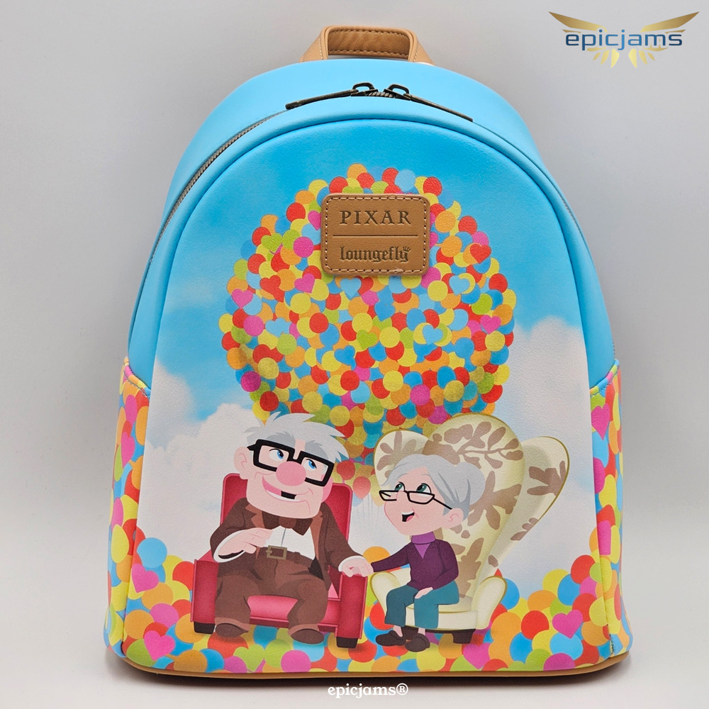 Loungefly Disney Pixar Up Carl & Ellie Balloons Mini Backpack